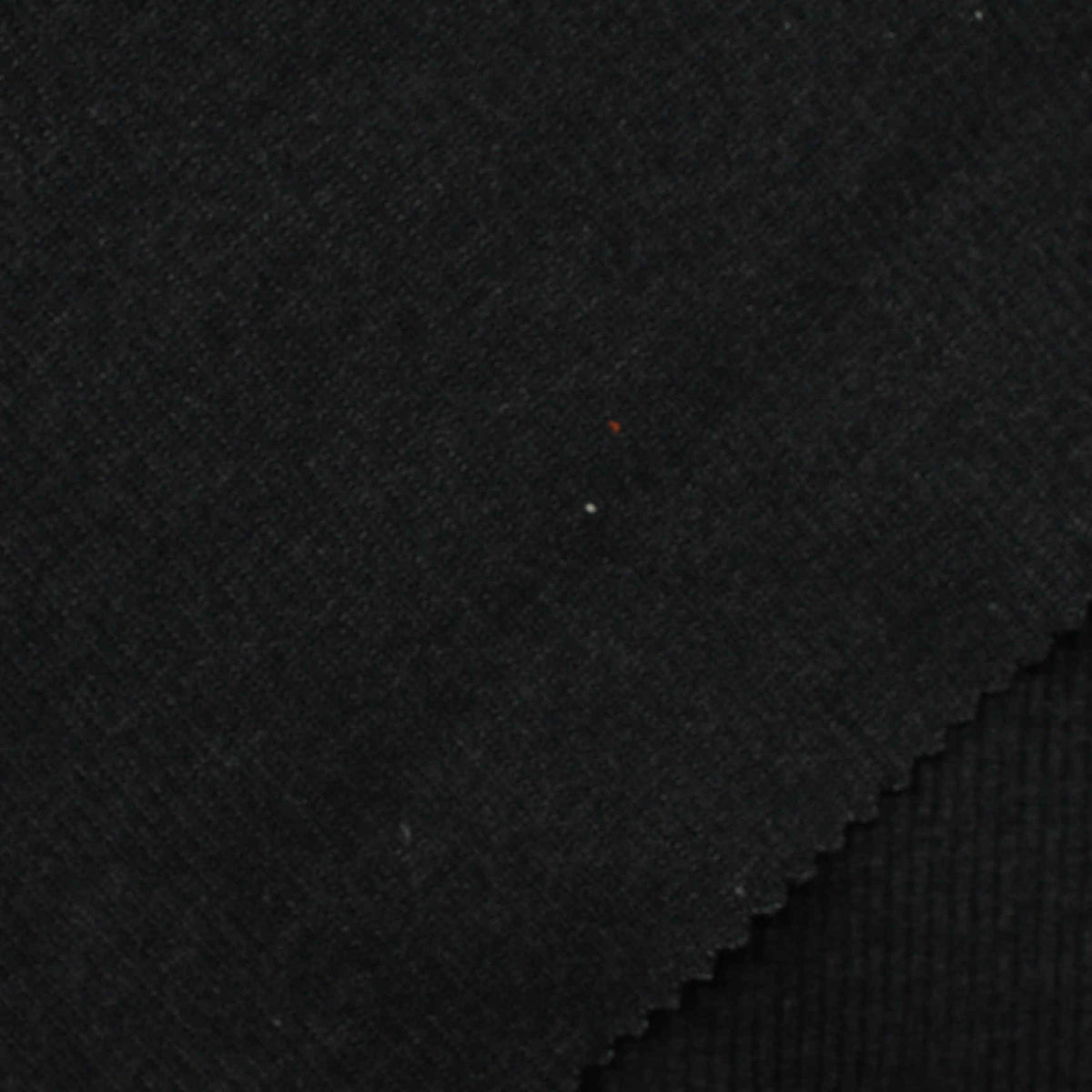 Rib Knit Fabric, 310 gsm, 160 cm — Black