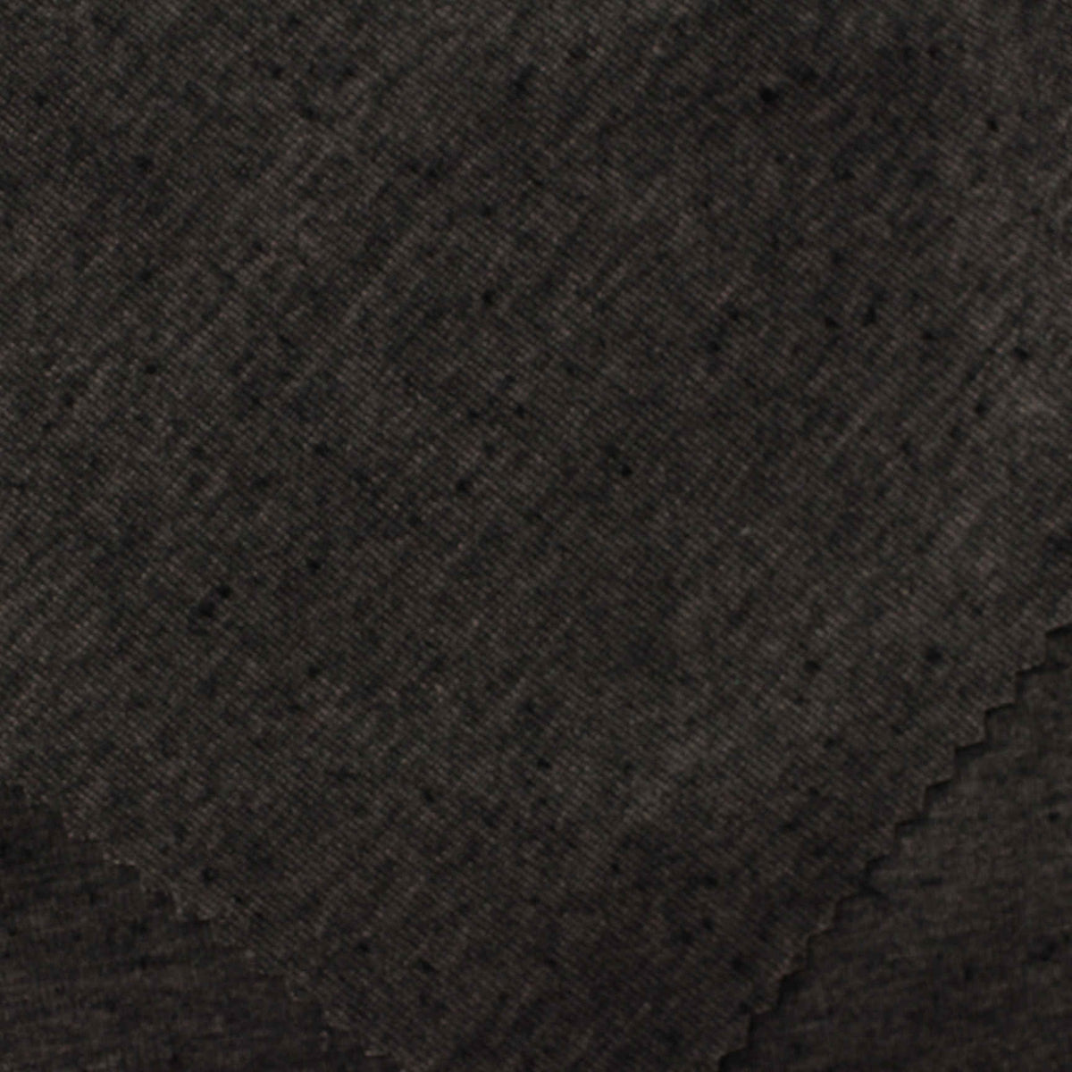 Dark Grey Marl Rib Knit, Cotton-Poly, 180 gsm