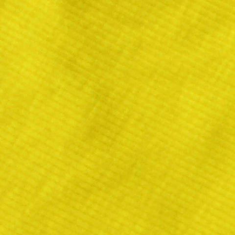 Yellow Grid Rib Knit, Poly-Cotton