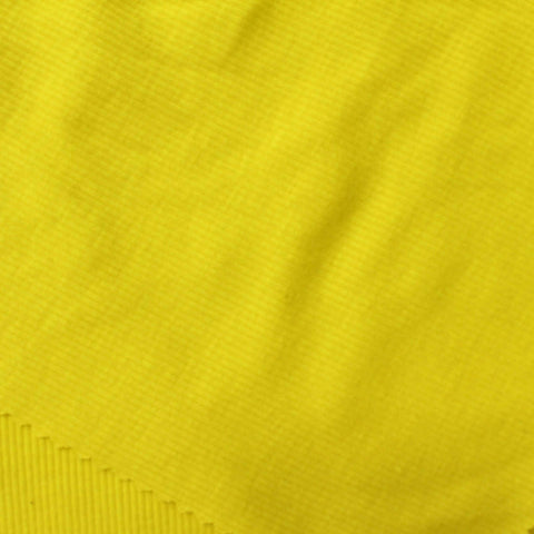 Yellow Grid Rib Knit, Poly-Cotton