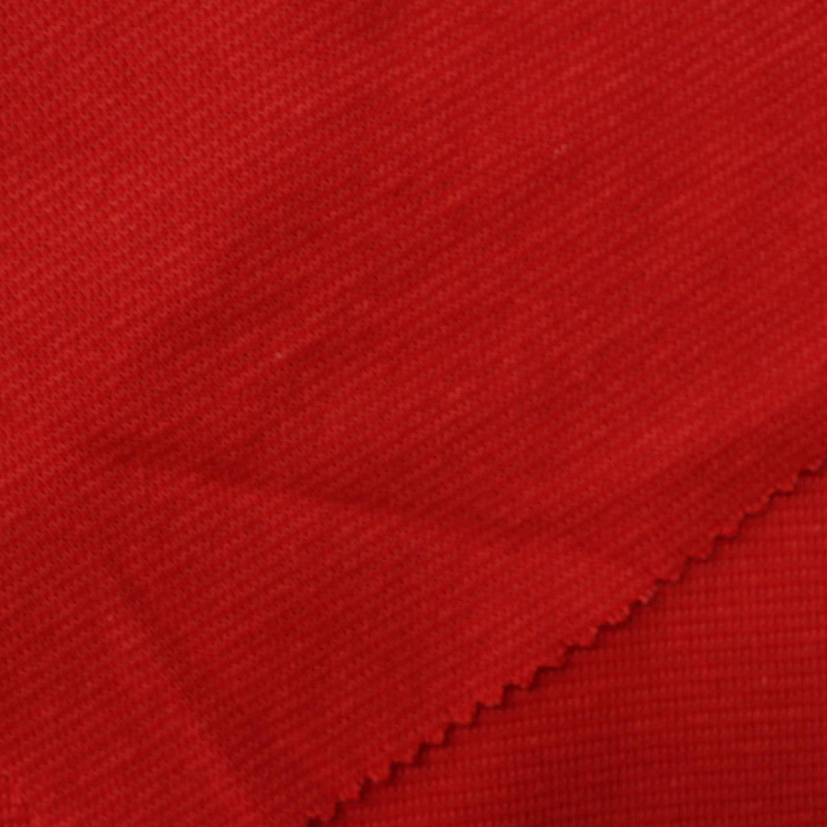 Cotton Polyester Rib Knit Fabric, 213 gsm, 180 cm — Red
