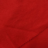 Cotton Polyester Rib Knit Fabric, 213 gsm, 180 cm — Red