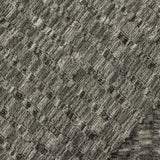 Grey Diamond Rib Knit, Viscose-Poly