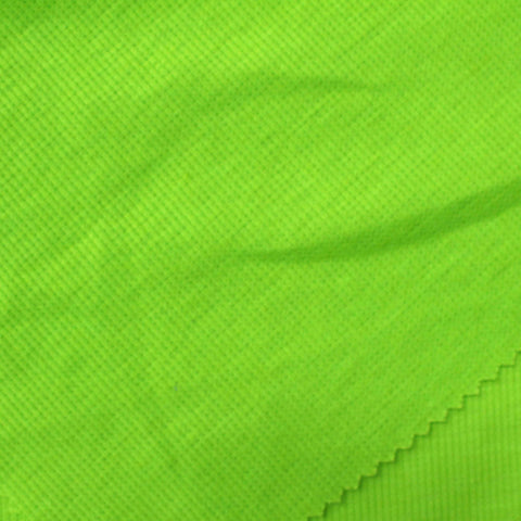 Polyester Cotton Stretch Rib Knit Fabric, 137 gsm, 120 cm — Green