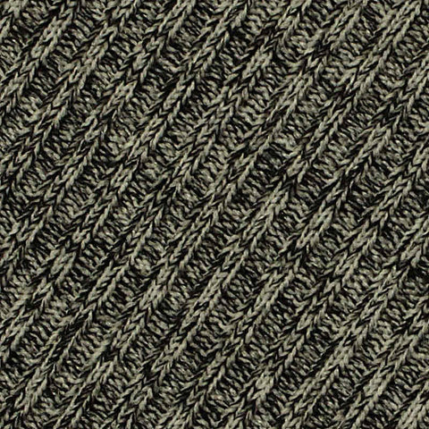 Light Grey Marl Rib Knit, Polyester, 346 gsm