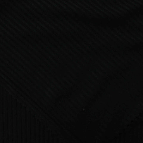 Jacquard Viscose Stretch Rib Knit Fabric, 170 gsm, 160 cm — Black