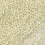 Slub Cotton Polyester Chunky Knit Fabric, 110 gsm, 155 cm — Yellow — texture