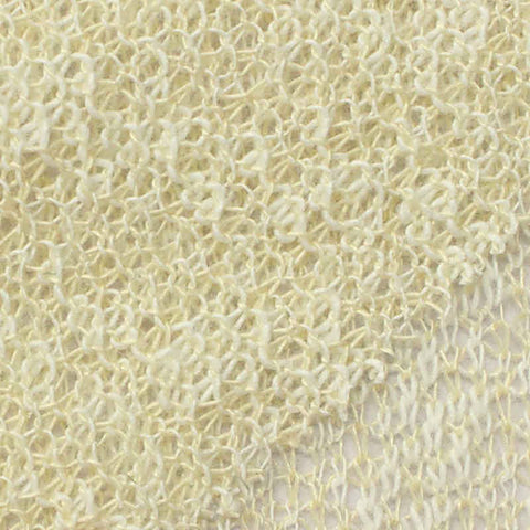 Slub Cotton Polyester Chunky Knit Fabric, 110 gsm, 155 cm — Yellow