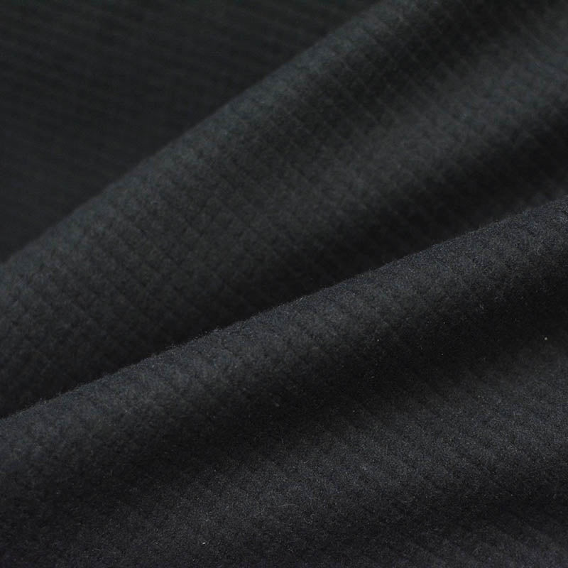 100% Polyester Knit Fabric, 148 gsm, 165 cm — Black