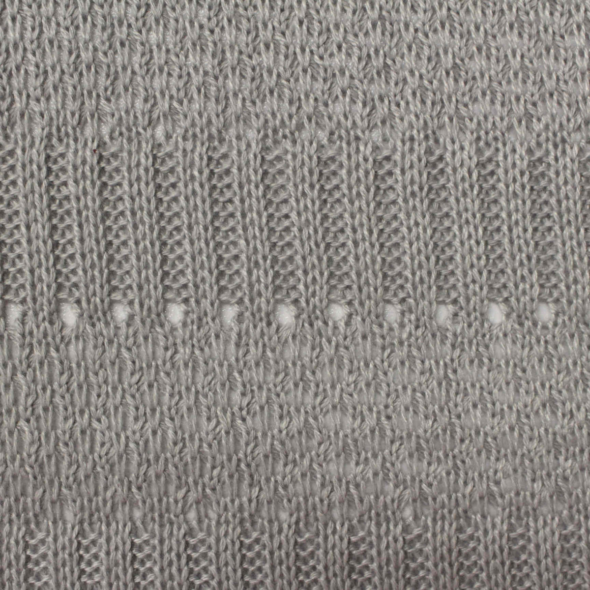 Grey Eyelet Chunky Knit, Polyester