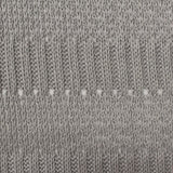 Grey Eyelet Chunky Knit, Polyester