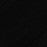 Cotton Polyester Chunky Knit Fabric, 200 gsm, 170 cm — Black