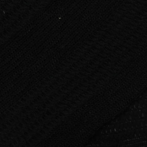 Cotton Polyester Chunky Knit Fabric, 200 gsm, 170 cm — Black