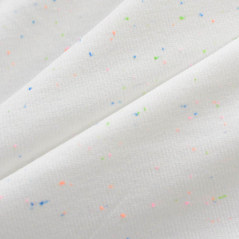 White Flecks French Terry, Poly-Viscose