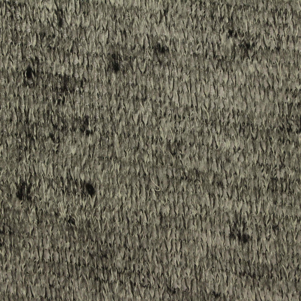 Grey Heathered-Marl Chunky Knit, Poly-Viscose, 106 gsm
