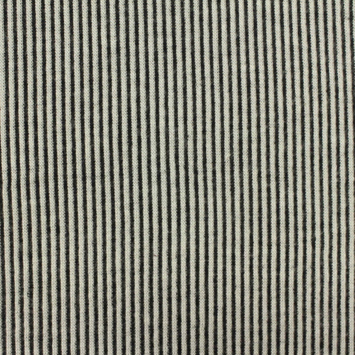Black Vertical-Stripe Rib Knit, Viscose-Poly, 185 gsm