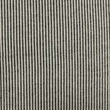 Black Vertical-Stripe Rib Knit, Viscose-Poly