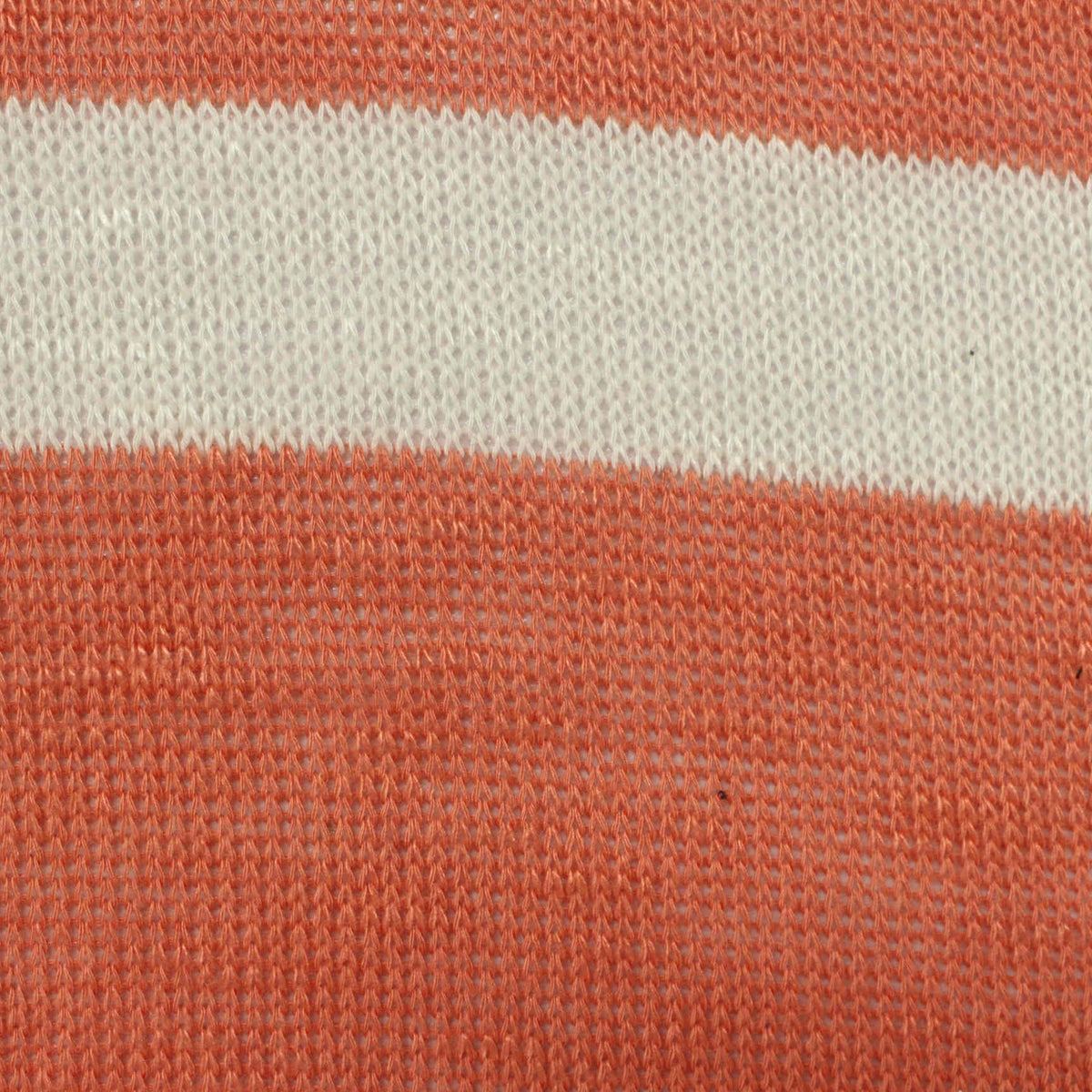 Orange Horizontal-Stripe Jersey Knit, Viscose-Poly, 186 gsm