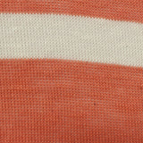 Orange Horizontal-Stripe Jersey Knit, Viscose-Poly