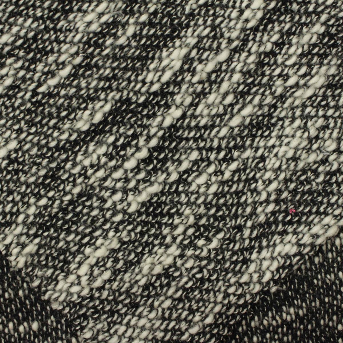 Black Marl Chunky Knit, Poly-Cotton, 208 gsm