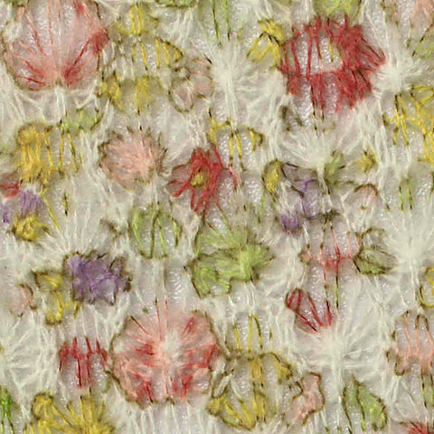 Pink Flowers Chunky Knit, Acrylic