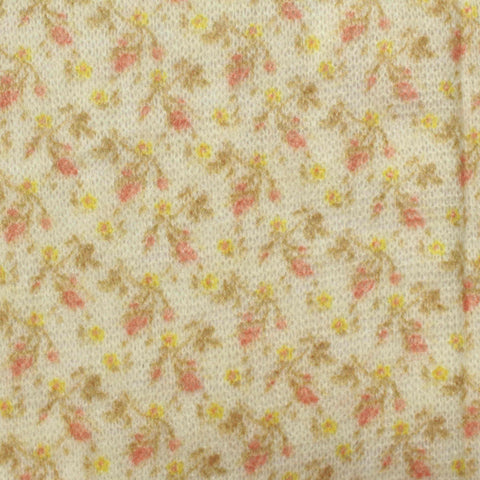 Pink Flowers Knit, Acrylic, 118 gsm