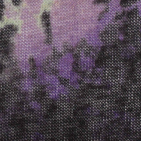 Purple Leopard Knit, Polyester, 110 gsm