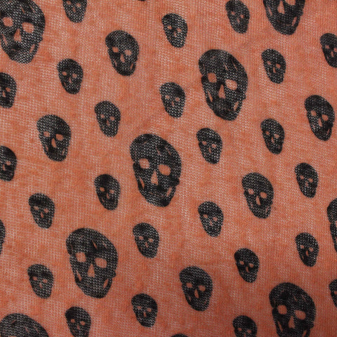 Black Skulls Knit, Polyester
