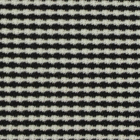 Jacquard Polyester Stretch Knit Fabric, 210 gsm, 180 cm — Black