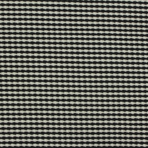 Jacquard Polyester Stretch Knit Fabric, 210 gsm, 180 cm — Black
