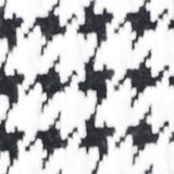 Black Houndstooth Jacquard, Poly-Cotton — texture