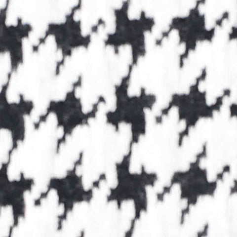 Black Houndstooth Jacquard, Poly-Cotton, 240 gsm