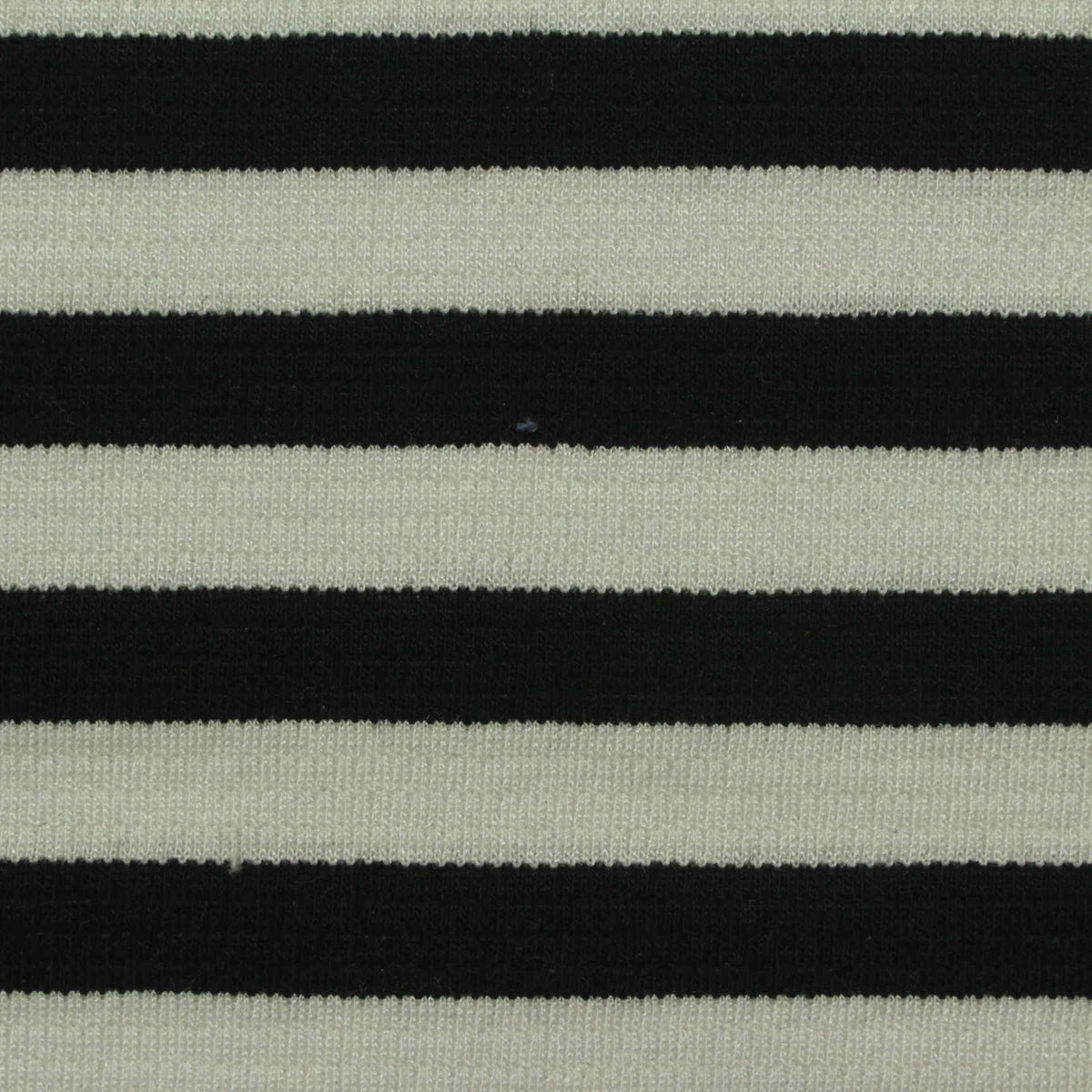 Black Horizontal-Stripe Knit, Poly-Viscose, 240 gsm