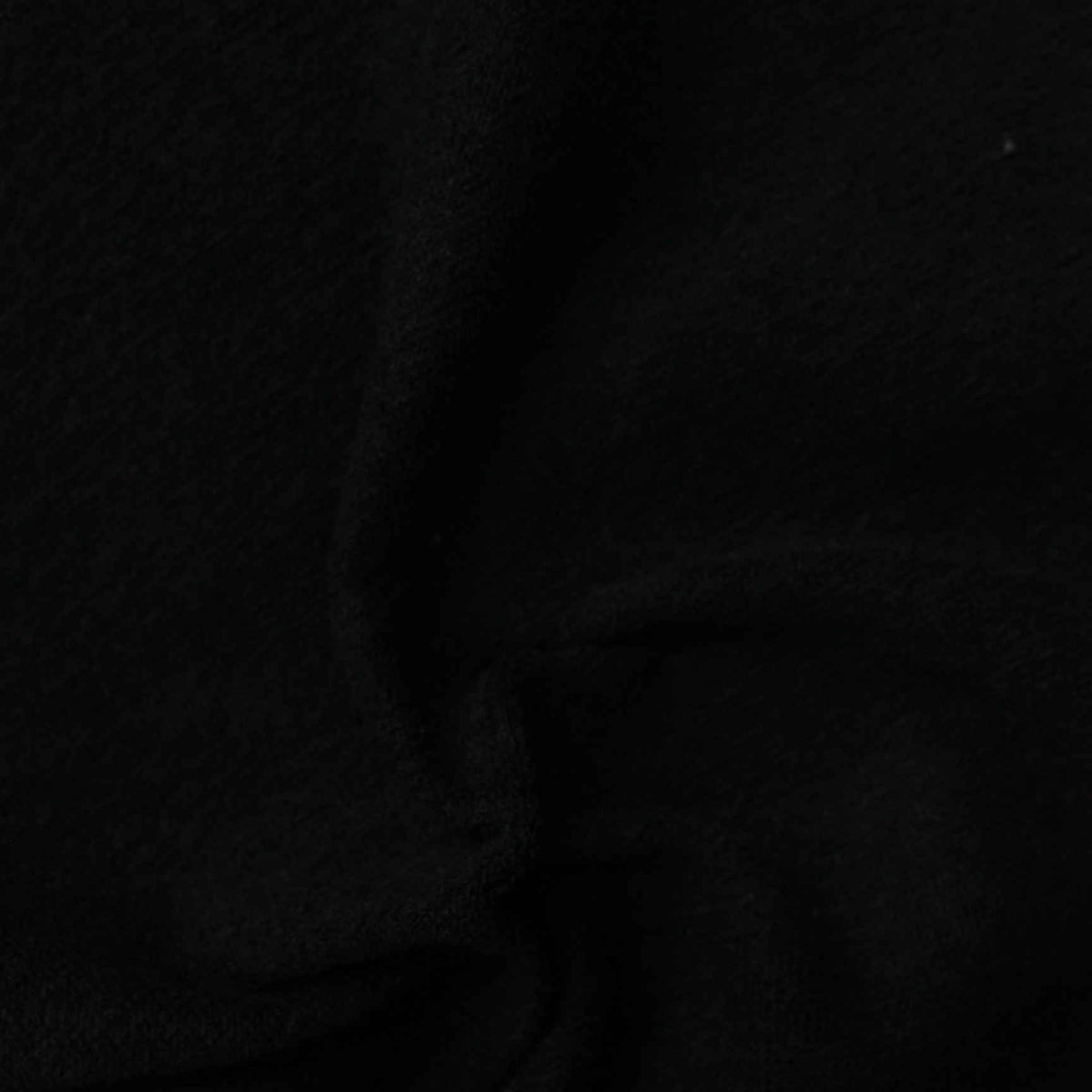 100% Polyester French Terry Fabric, 195 gsm, 160 cm — Black