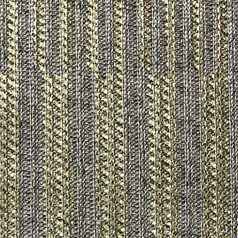 Grey Vertical-Stripe Rib Knit, Polyester, 210 gsm