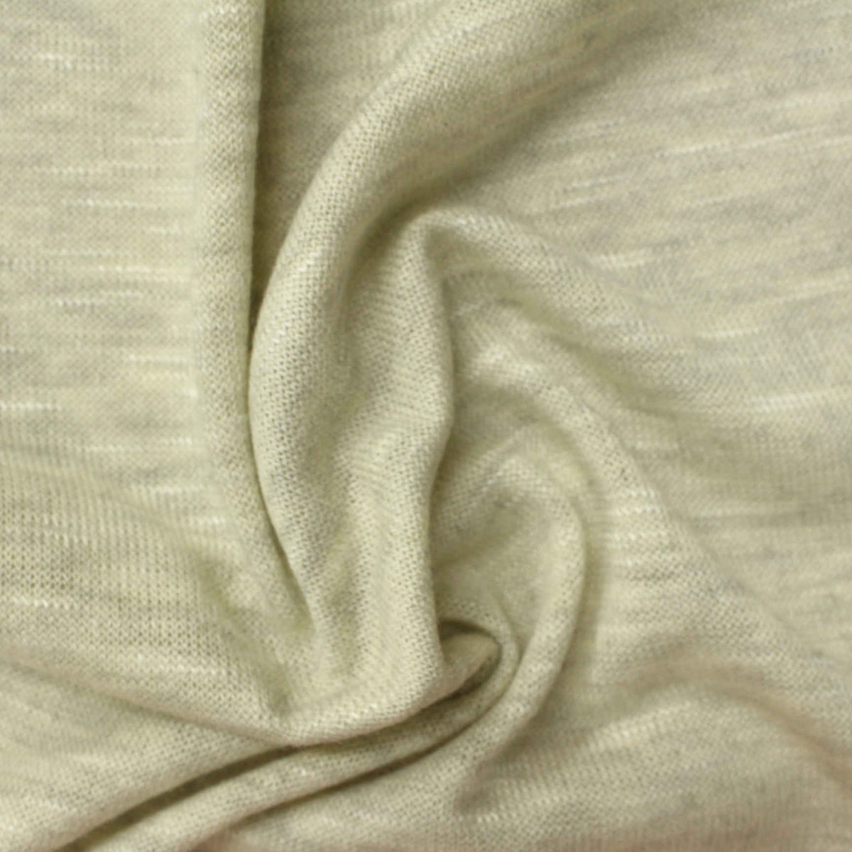 Light Beige Marl Chunky Knit, Viscose-Poly, 215 gsm