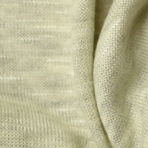Light Beige Marl Chunky Knit, Viscose-Poly, 215 gsm