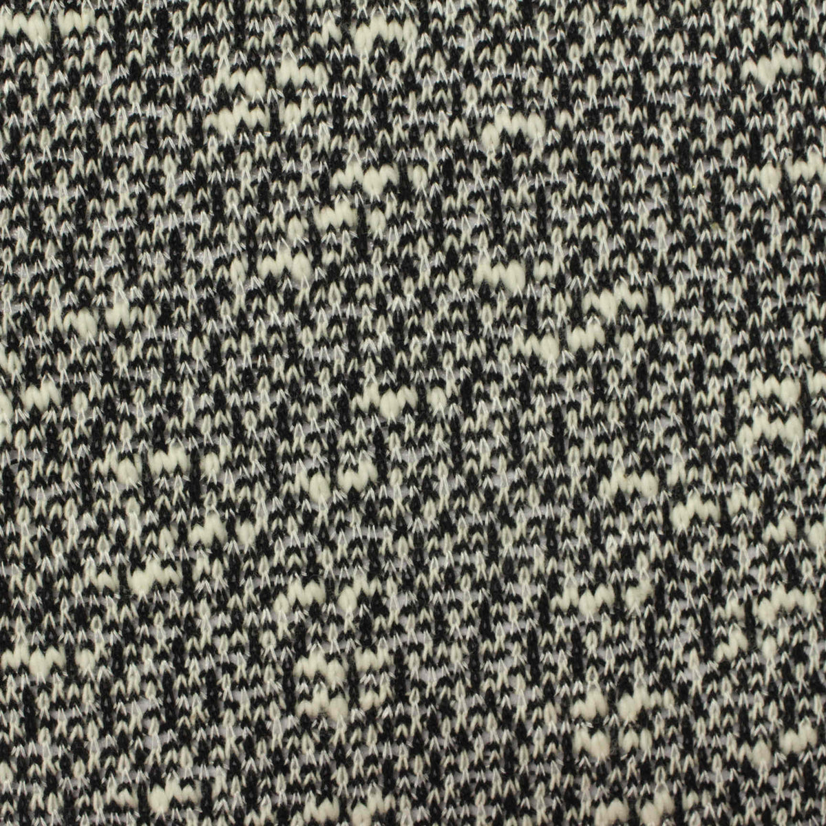 Black Marl Chunky Knit, Cotton-Poly, 207 gsm
