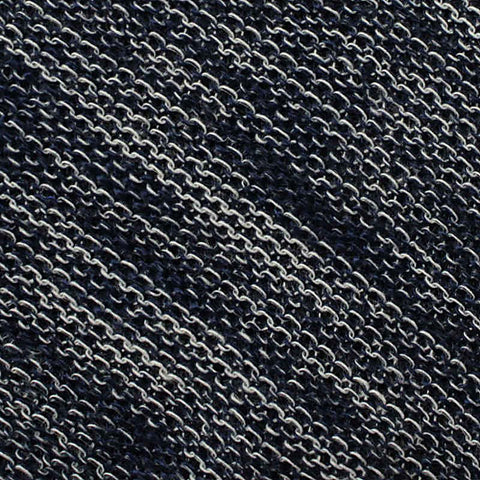 Navy Marl Chunky Knit, Viscose-Poly, 150 gsm