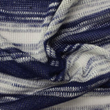 Navy Horizontal-Stripe Chunky Knit, Viscose-Poly