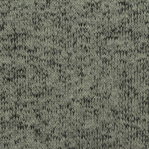 Light Grey-Green Marl French Terry, Cotton-Poly, 255 gsm