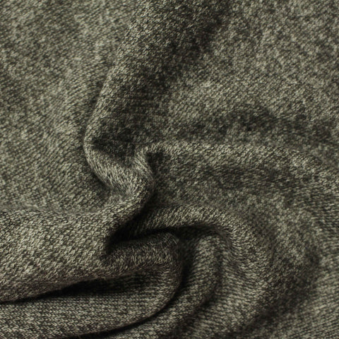 Heather Grey Marl French Terry, Cotton-Poly, 238 gsm
