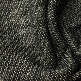 Dark Grey Heathered-Marl French Terry, Poly-Cotton — texture