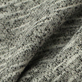 Grey Heathered-Marl French Terry, Poly-Cotton — texture