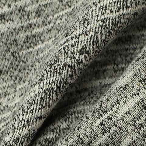 Grey Heathered-Marl French Terry, Poly-Cotton, 300 gsm