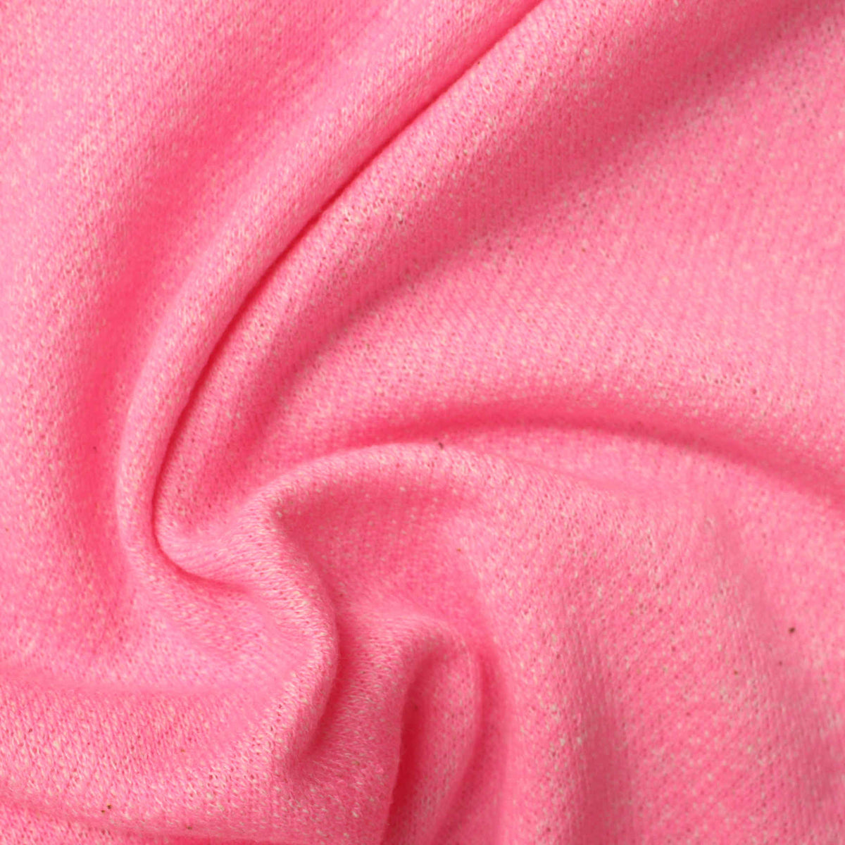 Pink Marl French Terry, Polyester, 200 gsm