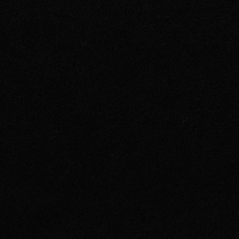 100% Cotton French Terry Fabric, 190 gsm, 185 cm — Black