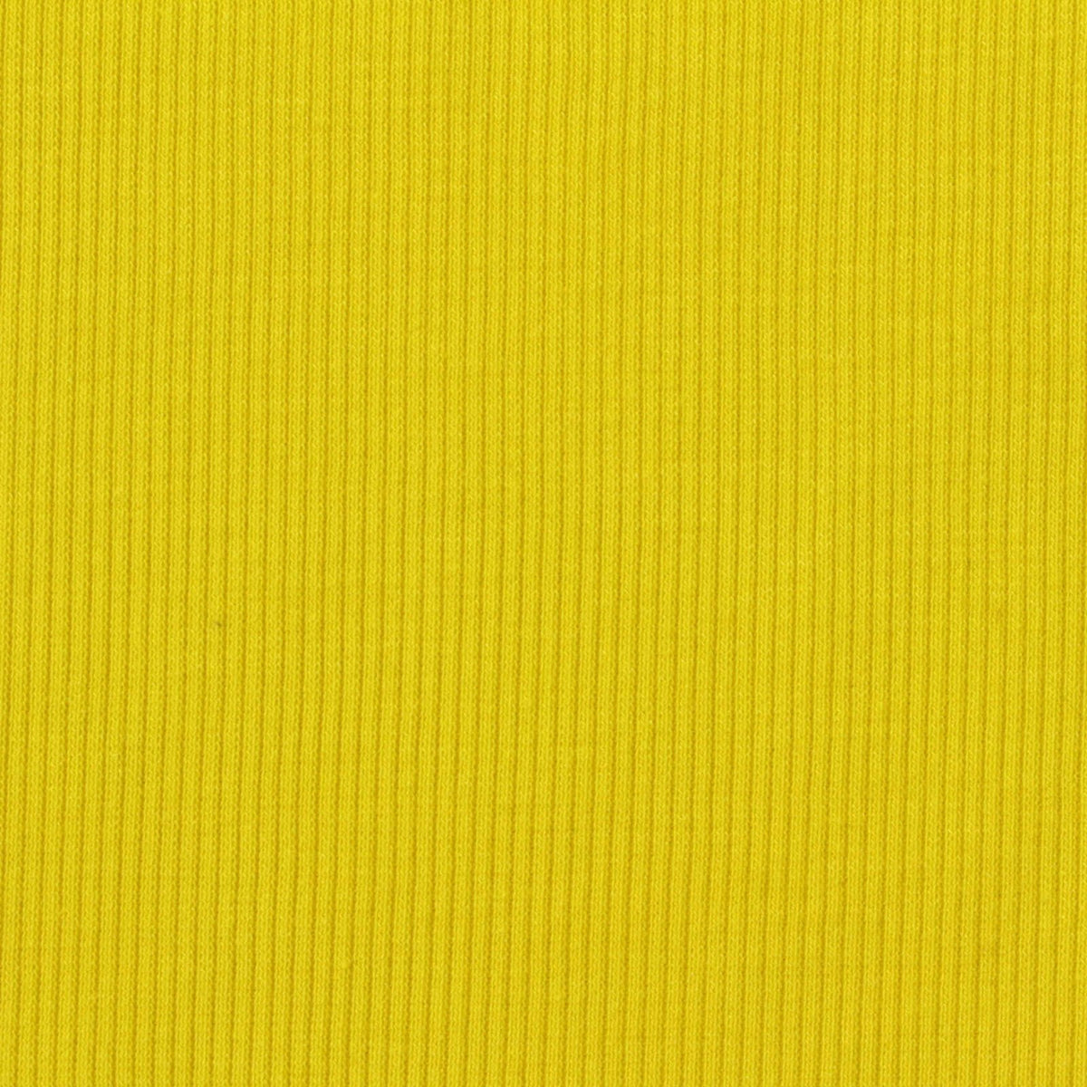 Cotton Polyester Stretch Rib Knit Fabric, 280 gsm, 135 cm — Yellow