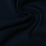 Brushed Rib Knit Fabric, 340 gsm, 135 cm — Navy