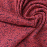 Red Marl Chunky Knit, Viscose-Poly